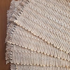 Pale Yellow Woven Placemats